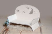 Rustic seat with stars