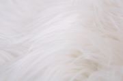 Manta de pelo extralargo liso blanco