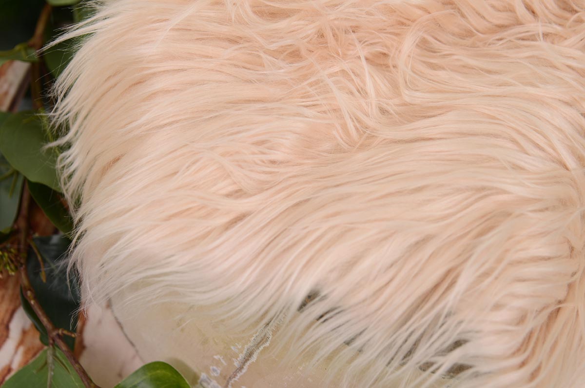 Nude extra long straight-hair blanket