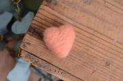 Peach mini heart