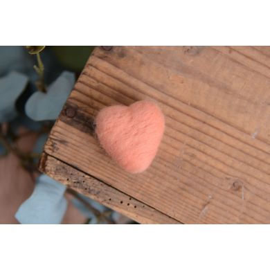 Peach mini heart
