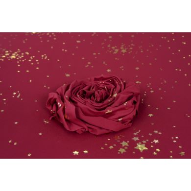 Burgundy stars wrap and fabric pack