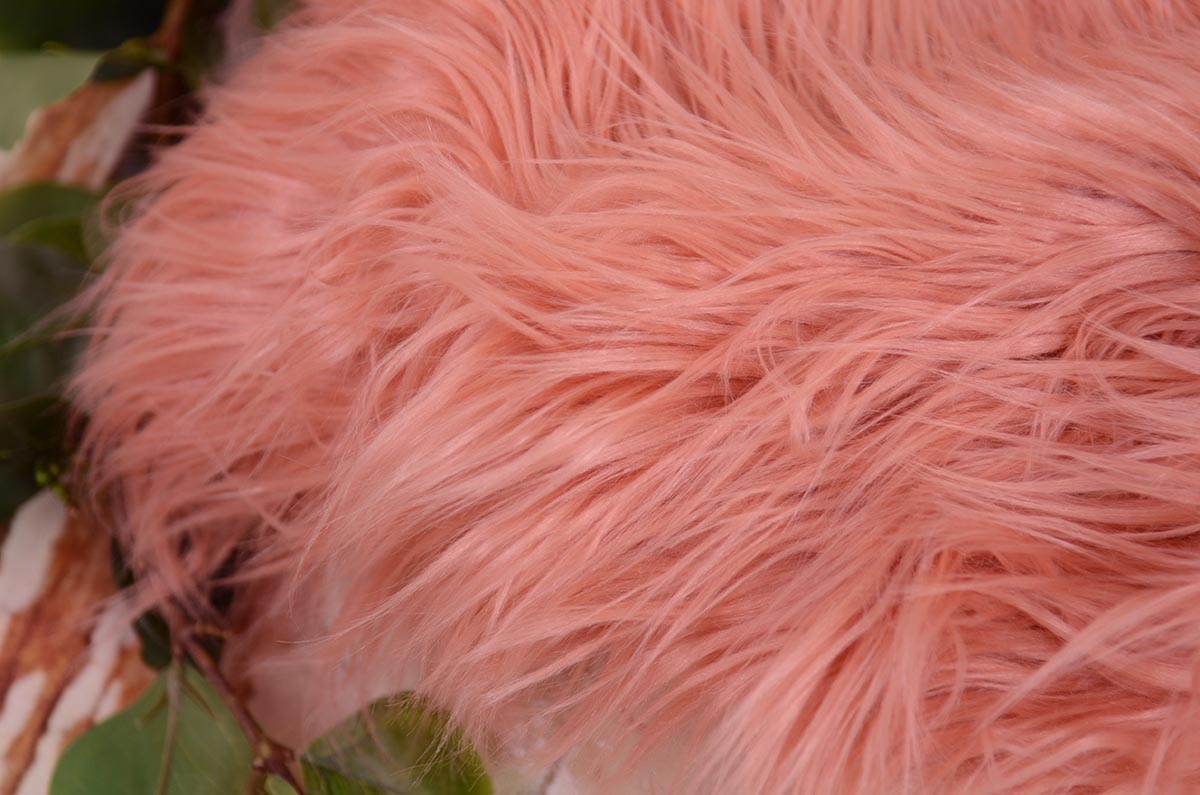 Salmon extra long straight-hair blanket