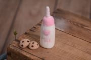 Pink biscuits and feeding bottle pack