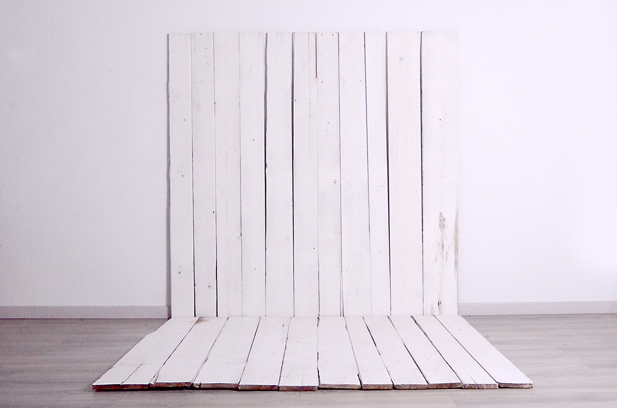 Pack de dos suelos rústicos de lamas de madera bicolor - 180 cm