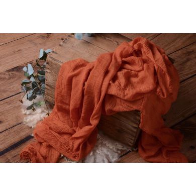 Wrap en coton orange
