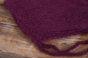 Burgundy smooth mohair hat