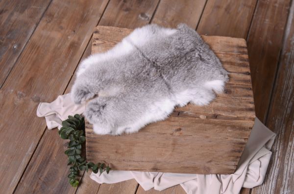 Grey faux leather fabric