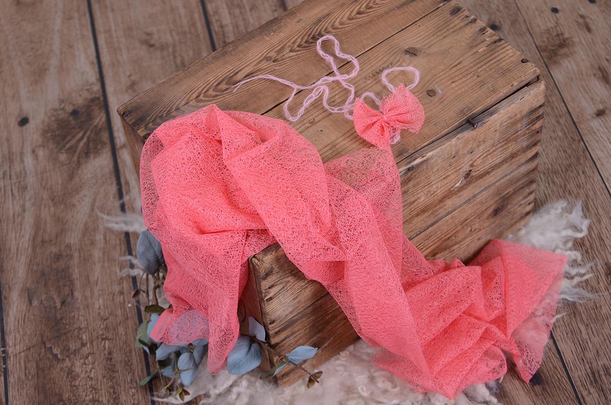 Coral mesh wrap and headband