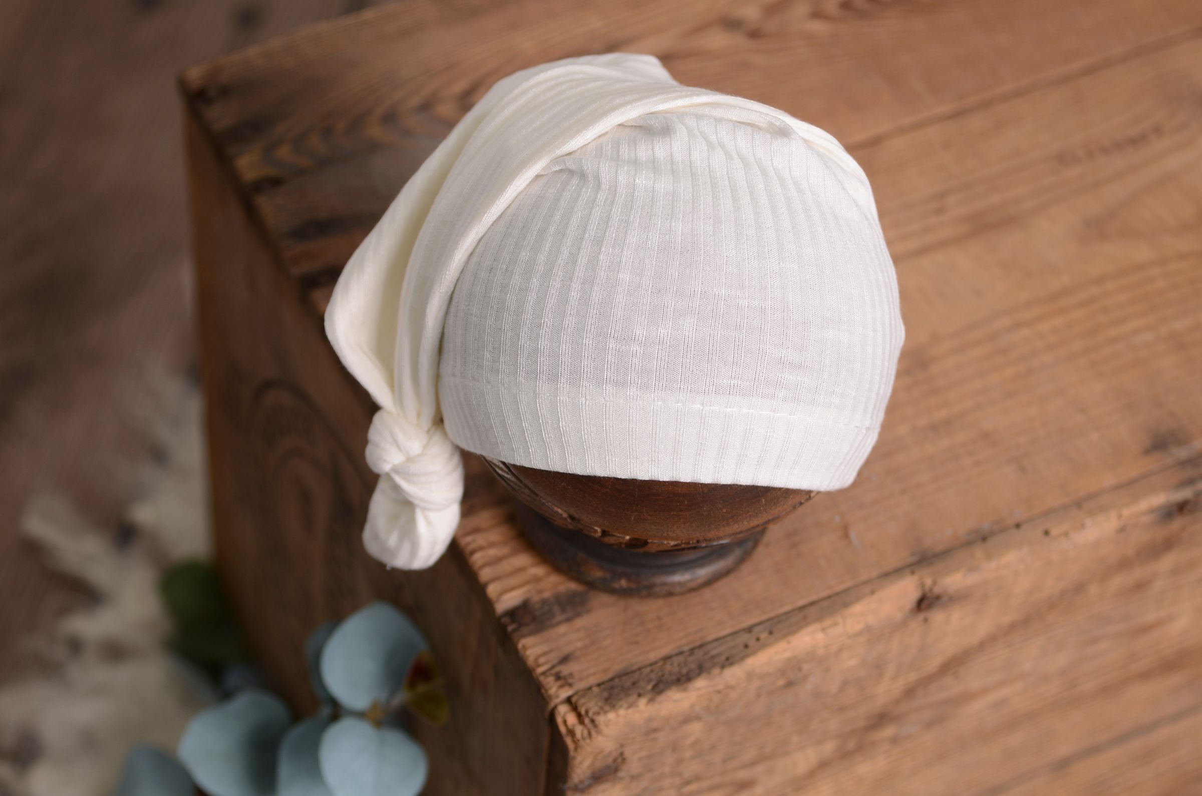 Gorro de dormir blanco roto