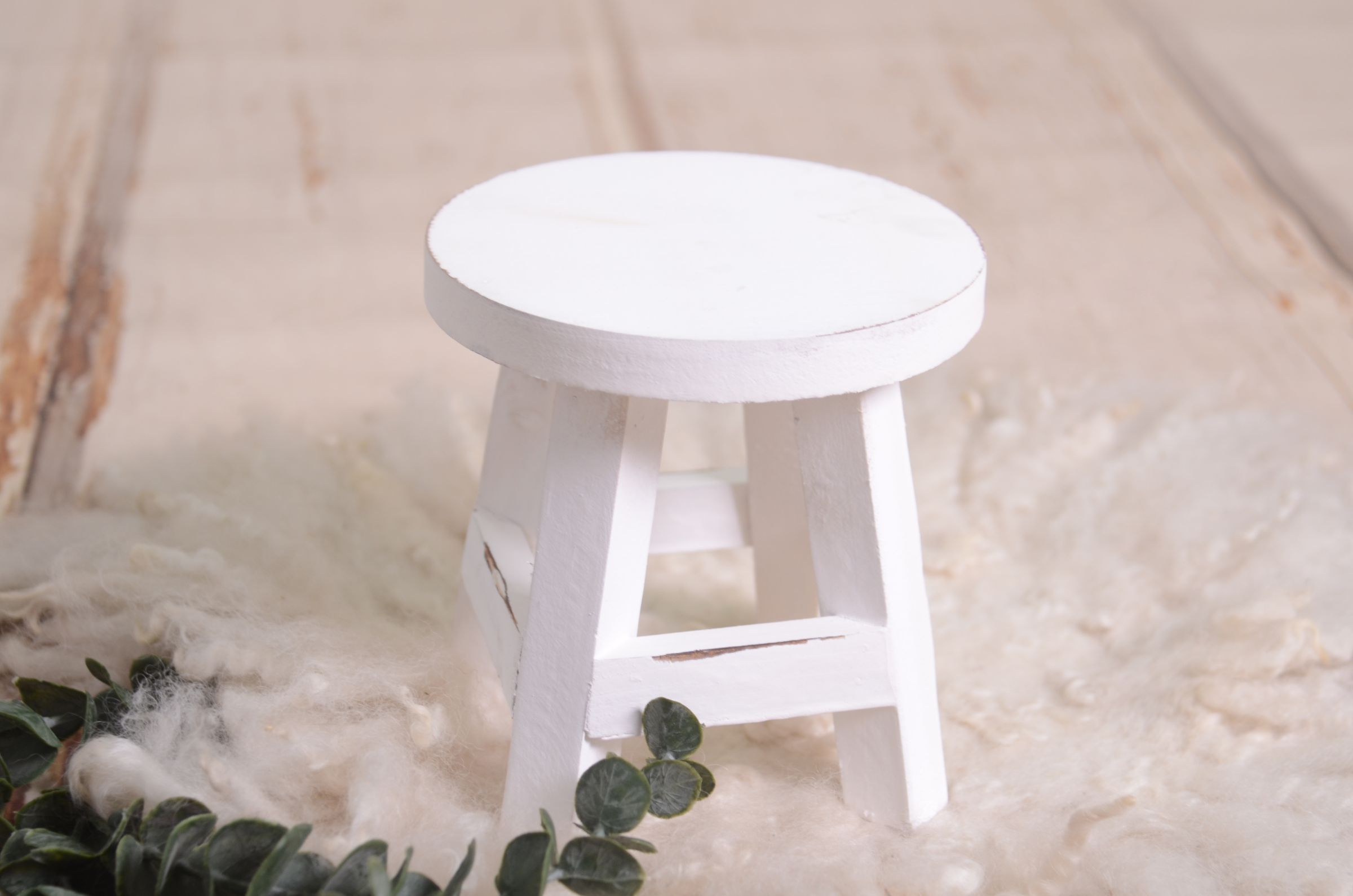 Petite table ronde blanc