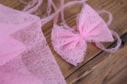 Pink mesh wrap and headband