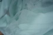 Wrap mousseline turquoise clair