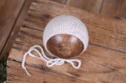 White smooth mohair hat