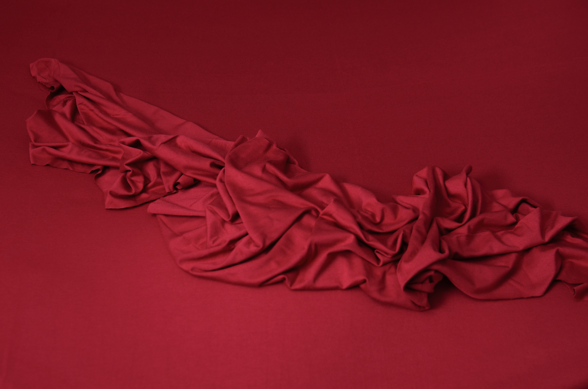 Pack tela y wrap liso rojo vino