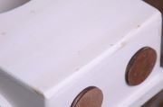 White rustic pick-up truck