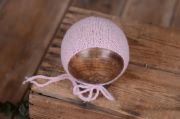 Pink smooth mohair hat