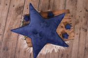Set cuscino e stelle blu