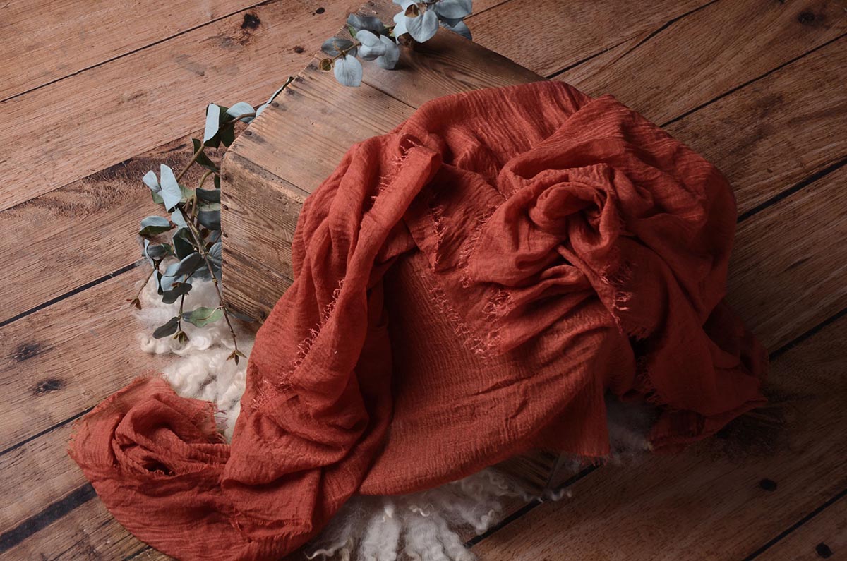 Russet cotton wrap