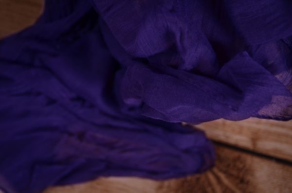 Purple muslin wrap