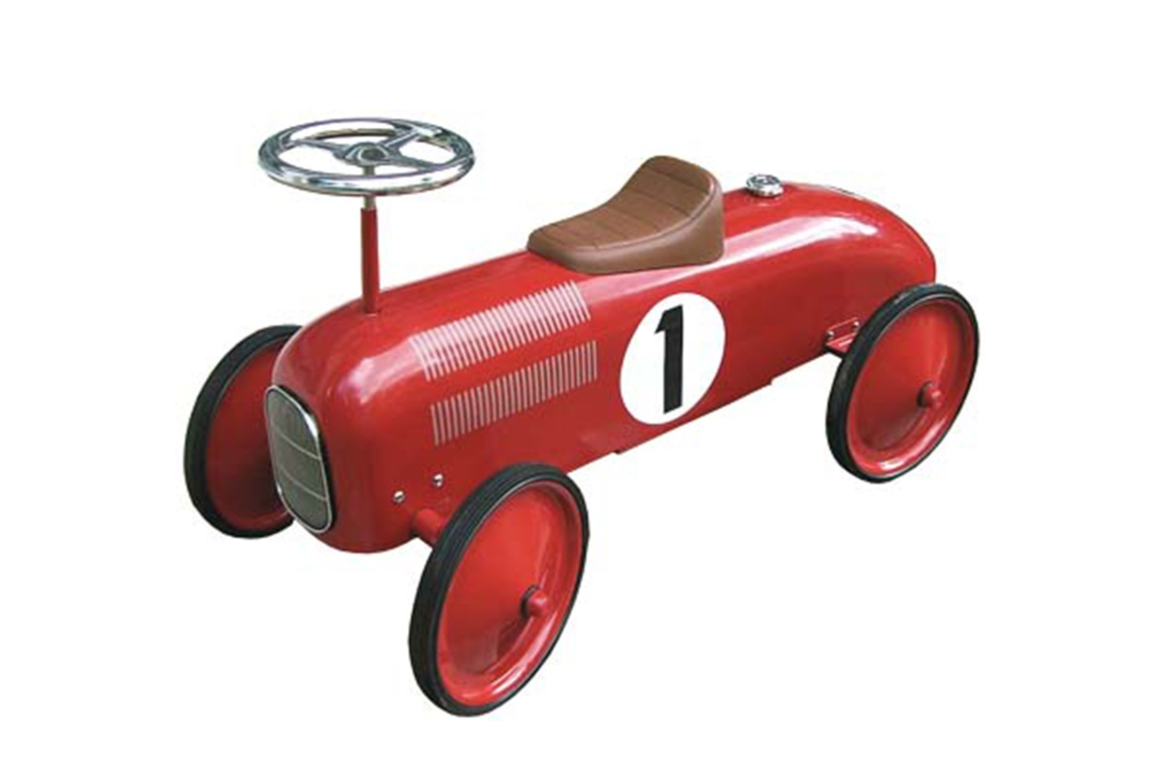 Red vintage racing car