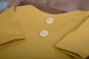 Mustard stitch long-sleeve bodysuit