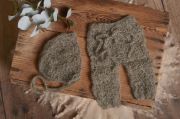 Mink perforated mohair set