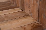 Pack of two two-coloured rustic wood plank floorings