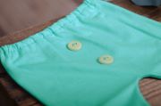 Aquamarine stitch trousers
