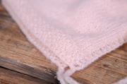 Light pink smooth mohair hat