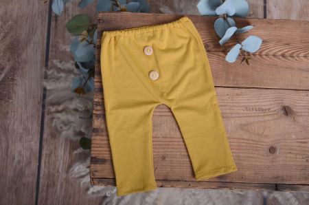 Mustard stitch trousers