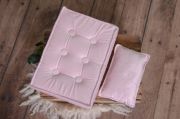 Dusty pink mattress and pillow set