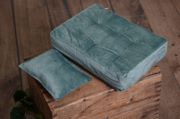 Bottle green mattress and pillow set