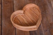 DIFETTATA - Ciotola cuore in rattan