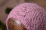 Pink mohair hat