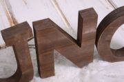 Brown UNO letters  31 cm