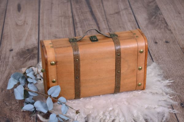 Small brown suitcase