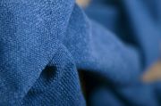 Set wrap, berretto e pigiama in maglia blu