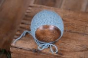 Turquoise smooth mohair hat