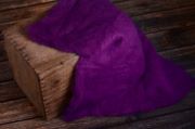 Decke aus Wolle in Violett