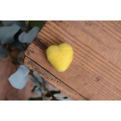 Mini cœur jaune