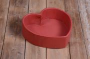 DAMAGED - Red heart-shaped bowl