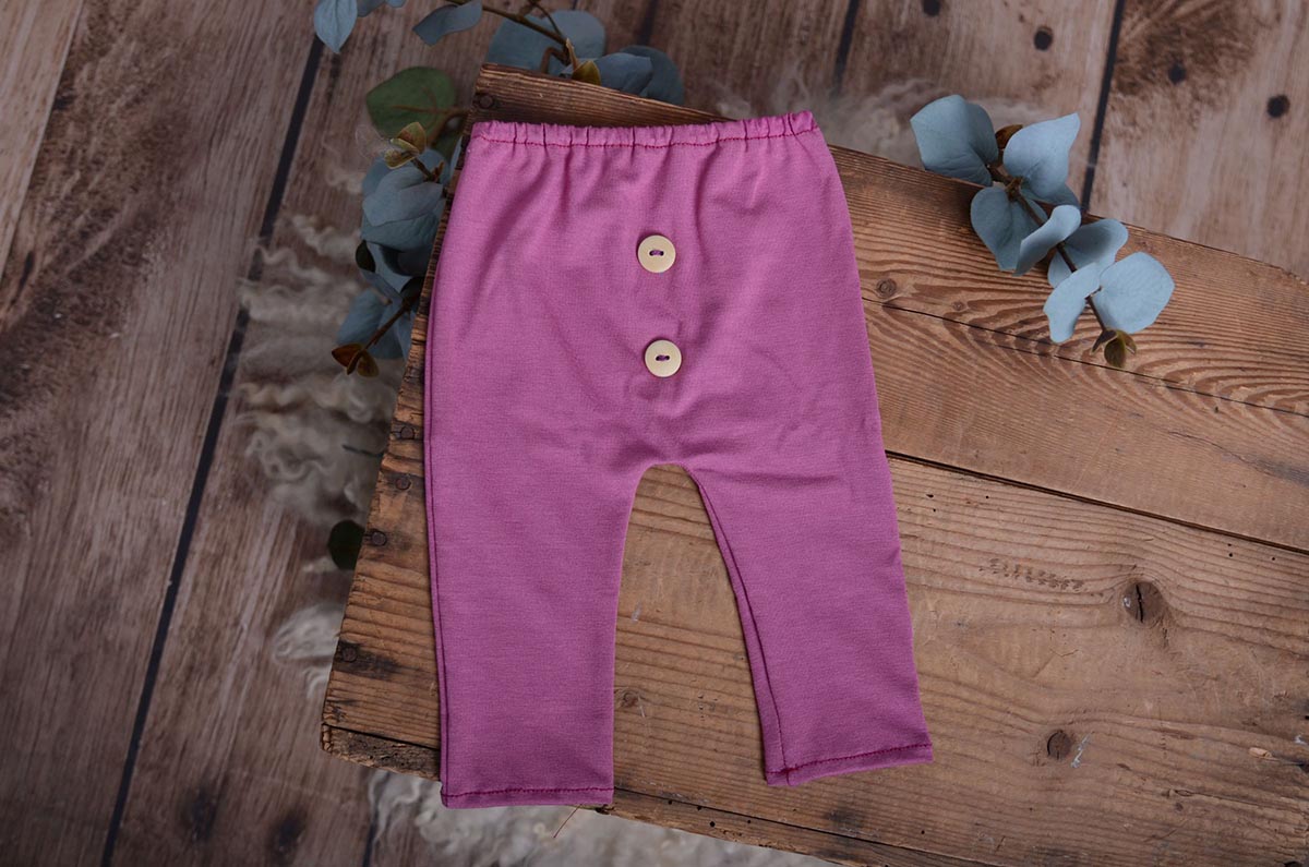 Pantalón de punto buganvilla