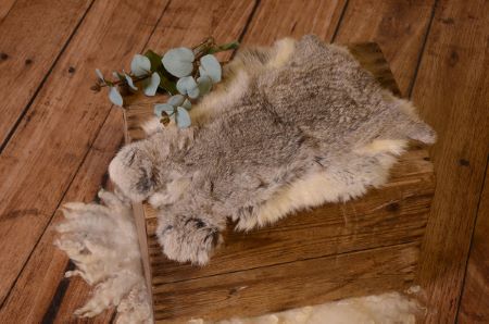 Grey faux leather fabric