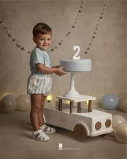 White rustic pick-up truck