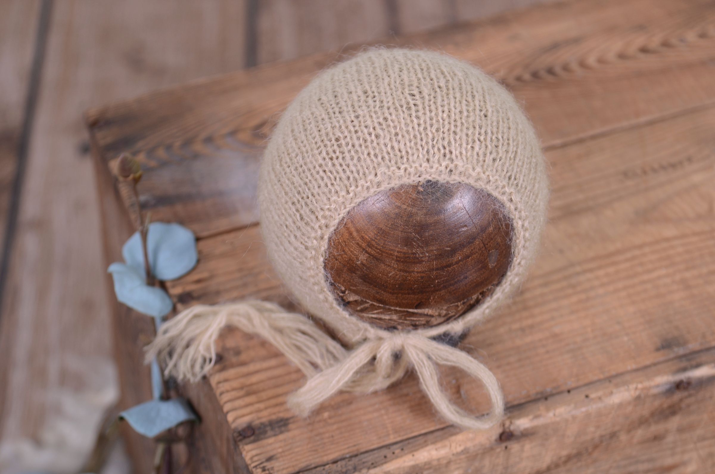 Capota de angora beige