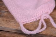 Pink smooth mohair hat