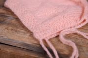 Salmon smooth mohair hat