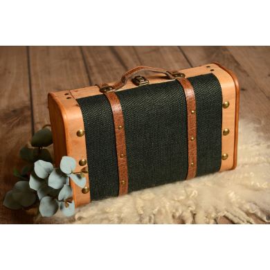 Kleiner Koffer in Dunkelgrün