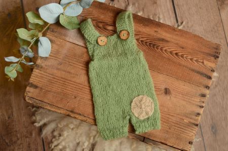 Green partch dungaree